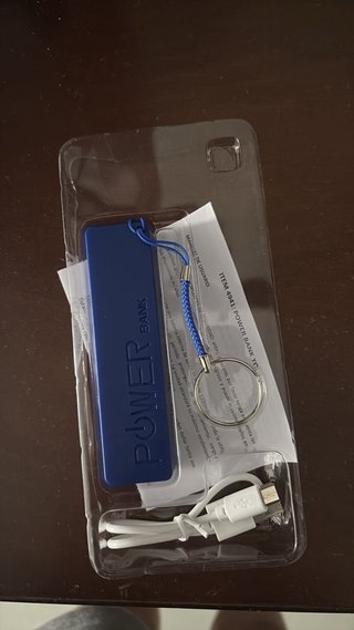 Batería Portátil Power Bank Azul