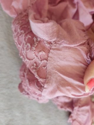 Vestido corto / Camisola rosa viejo estilo cottage