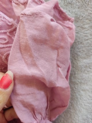 Vestido corto / Camisola rosa viejo estilo cottage