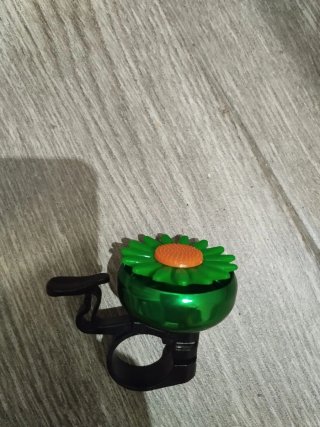 Timbre de bicicleta flor verde