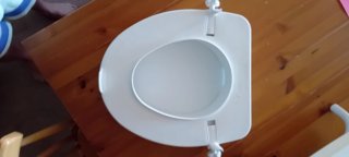 Taburete ortopédico y adaptador WC