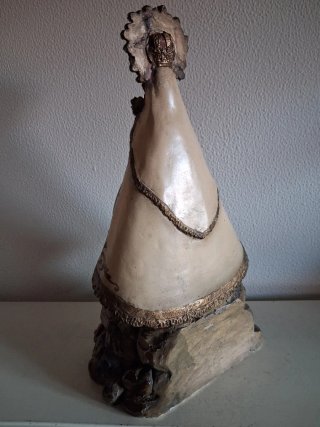 Figura Virgen María y Niño Jesús Antigua
