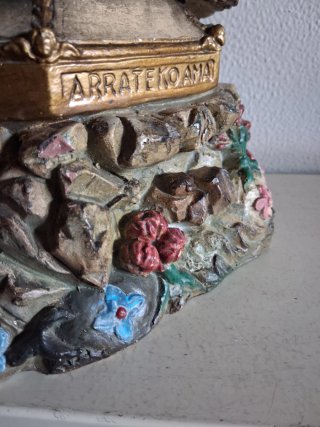 Figura Virgen María y Niño Jesús Antigua