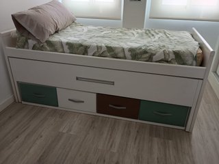 Cama nido juvenil con cajones