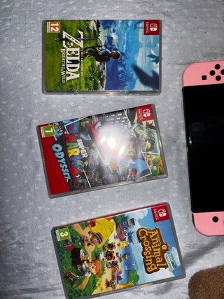 Nintendo Switch OLED + Juegos + Accesorios