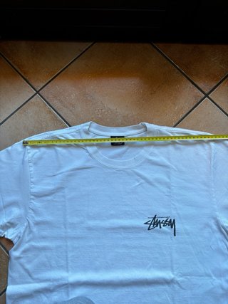 Stüssy Skate Tee White Vintage/Y2K baggy- taglia M