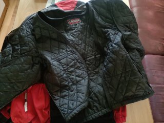 Chaqueta Moto Cordura Levior Negra y Roja
