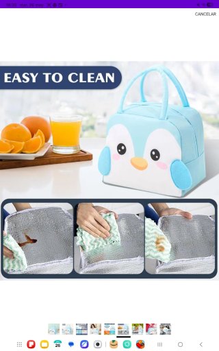 Bolsa Nevera Infantil Pingüino nuevo