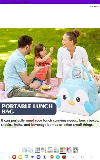 Bolsa Nevera Infantil Pingüino nuevo