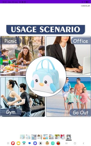 Bolsa Nevera Infantil Pingüino nuevo