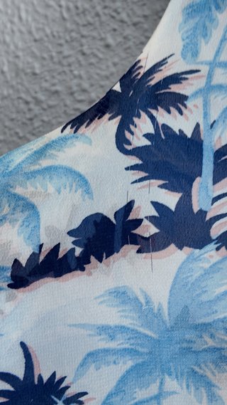 Blusa veraniega palmeras talla única