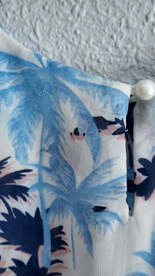 Blusa veraniega palmeras talla única