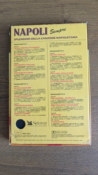Cofanetto 4 Musicassette Canzoni Napoli Originali