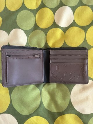 Cartera Fox Racing Negra y Morada