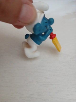 Set 2 Puffi con ingiallimento