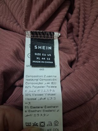 Mono Shein Talla 44 Rosa