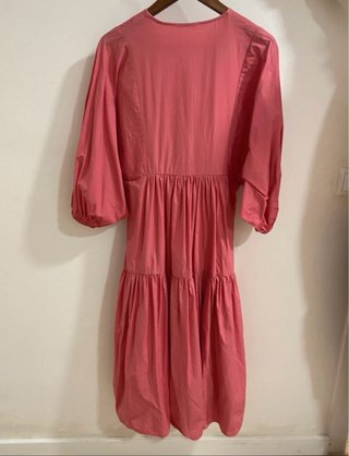 Vestido Midi Boho Rosa