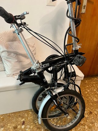 Bicicleta Plegable Negra 16
