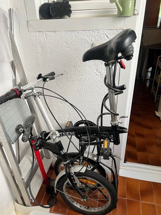 Bicicleta Plegable Negra 16
