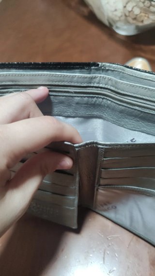 Cartera de piel MACHINE BY BASSICO negra