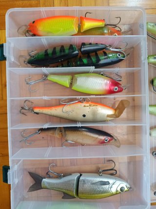 Lote señuelos pesca siluro y lucio