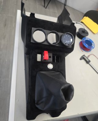 Soporte Triple Relojes 52mm 1 DIN Negro GT Turbo