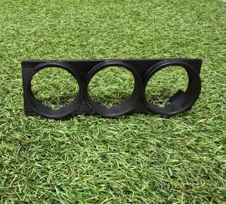 Soporte Triple Relojes 52mm 1 DIN Negro GT Turbo
