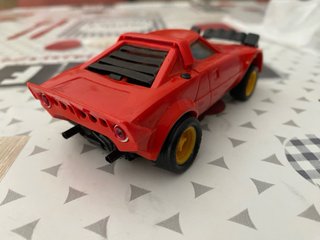 Scalextric Coche Lancia Stratos Rojo Rally Exin.