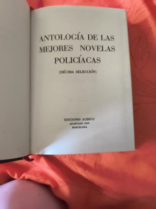 Antología de las mejores novelas policiacas.