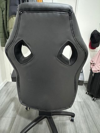 Silla de escritorio ergonómica negra