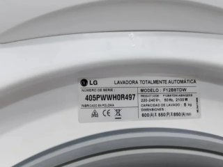 Lavadora LG DirectDrive 8kg