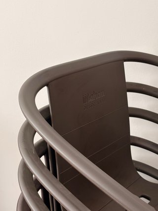 x6 Sedie Mahou Marroni Resistenti per Esterno