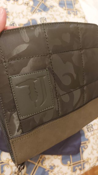 Pochette Trussardi verde camouflage