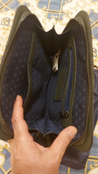 Pochette Trussardi verde camouflage