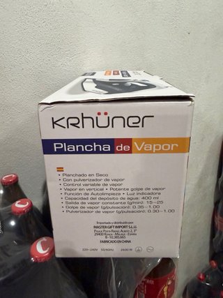 Plancha de Vapor Krhuner 2600W