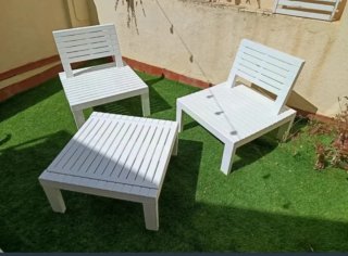 Conjunto jardín 2 sillones + mesa