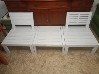 Conjunto jardín 2 sillones + mesa