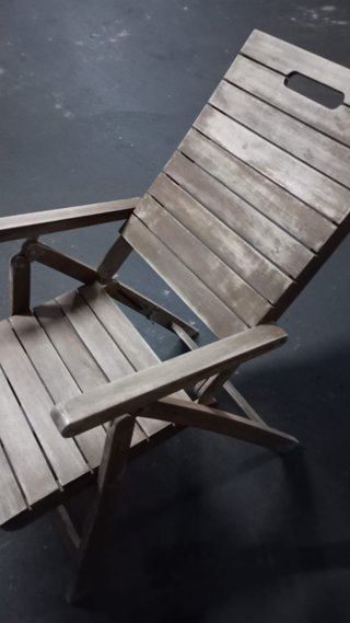 4 Sillas y 2 Butacas Madera Terraza