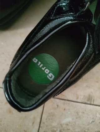Zapatos Gorila Negros Charol Talla 39
