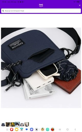 Bolso Cruzado Fashion Instinct Azul/Negro i marron