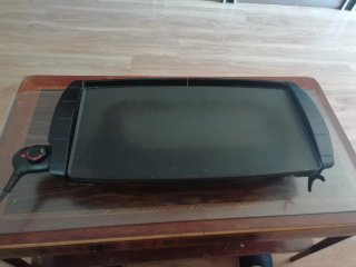 Plancha Eléctrica BBQ Negro