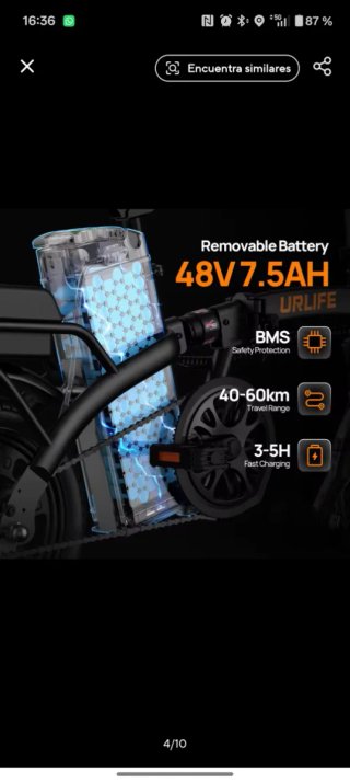 Bicicleta Eléctrica Plegable F1L