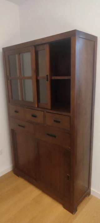 Vitrina comedor madera maciza teca