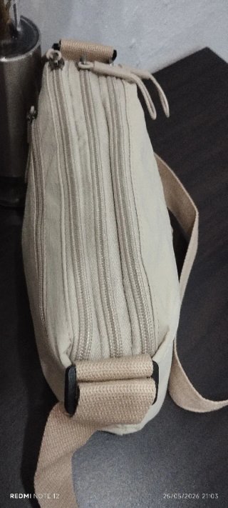 Bolso bandolera beige