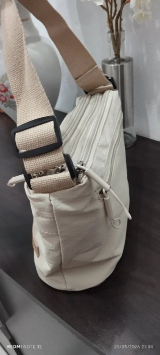 Bolso bandolera beige