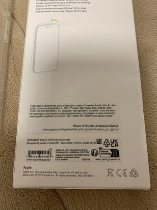 Funda iPhone 15 Pro Max MagSafe Transparente