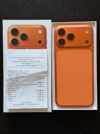 iPhone 17 Pro Max 256GB Naranja