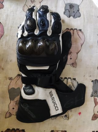 Guantes VANUCCI Mujer Talla M Negro/Blanco