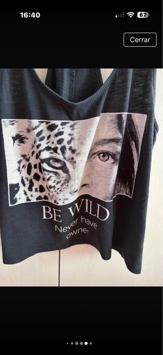 Camiseta Bershka Vintage Estampada XS