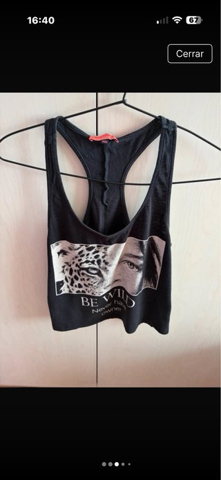 Camiseta Bershka Vintage Estampada XS